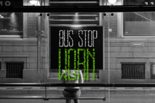 Bus Stop Worn: A Display Font for Editorial Storytelling