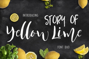 Craft Beautiful Products with Story of Yellow Lime Font