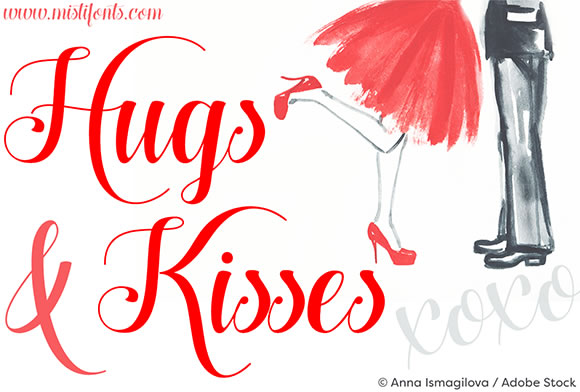 Hugs and Kisses Font: An Elegant Script for Marketing Campaigns