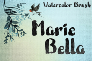 Marie Bella: A Watercolor Brush Font for Editorial Storytelling