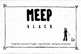 Meep Black: A Sans Serif Font for Building a Memorable Brand