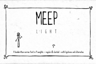 Meep Light, a Sans Serif Font for Refined Editorial Design