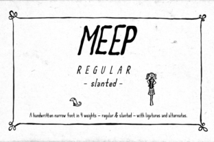 Meep Regular Slanted: A Maker-Friendly Sans Serif Font