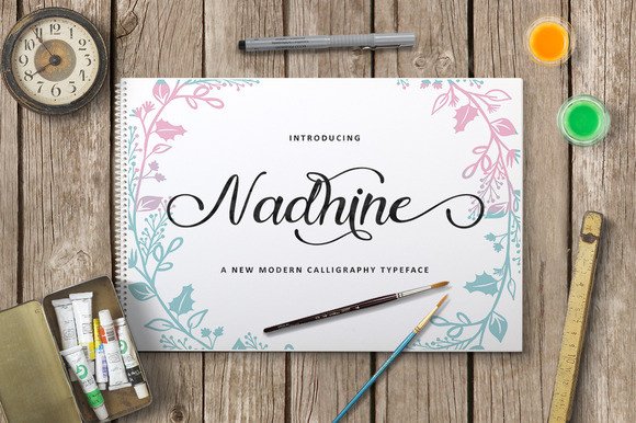 Nadhine: The Elegant Script Font for Modern Marketing