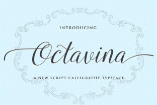 Octavina: A Refined Script Font for Editorial Personality