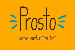 Prosto Font: A Handwritten Sans Serif for Digital Branding