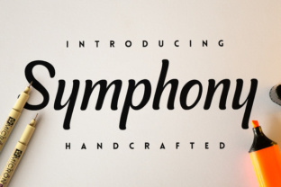 Symphony Font: A Modern Handwritten Typeface for Business Branding