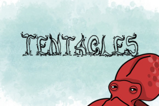 Tentacles: A Creative Decorative Font for Makers & Merchandise