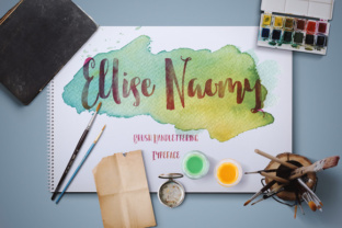 Testing the Ellise Naomy Script Font in a Web Design Project