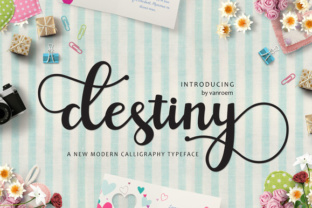 The Destiny Font: Modern Calligraphy for Campaign Designers