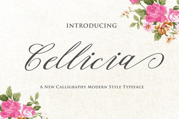 The Elegance of Cellicia: A Delicate Script Font for Branding