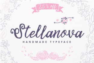 The Stellanova Font: A Handwritten Script for Soft Branding Projects