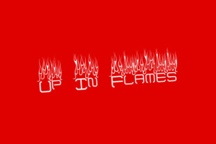 Up in Flames Font: A Decorative Style for Distinctive Branding